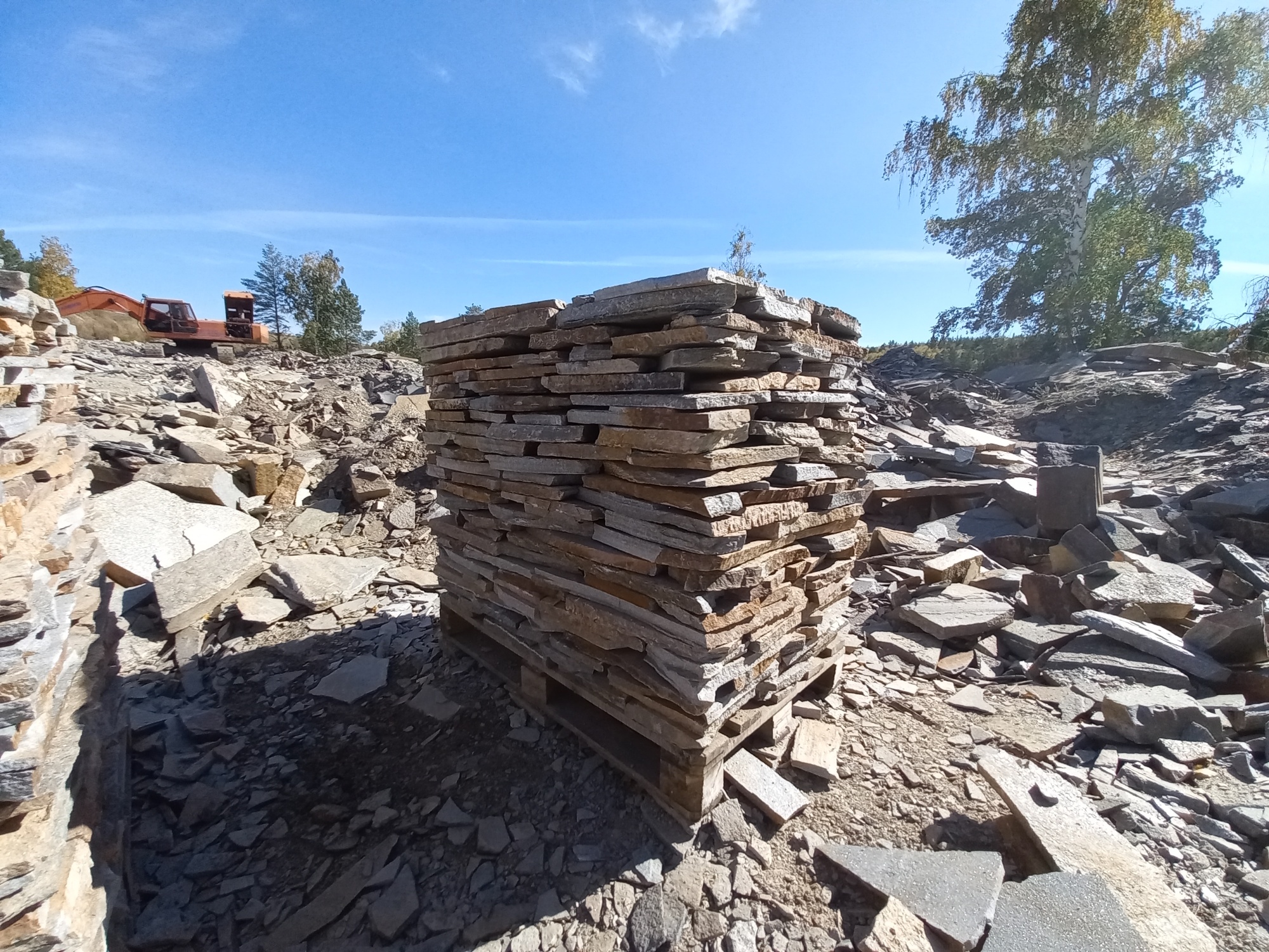 Плитняк златолит серебристый для мощения на бетон купить в Брянске