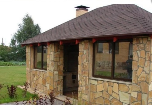 Плитняк златолит жёлтый золотистый для фасада 1,5-3см купить в Брянске